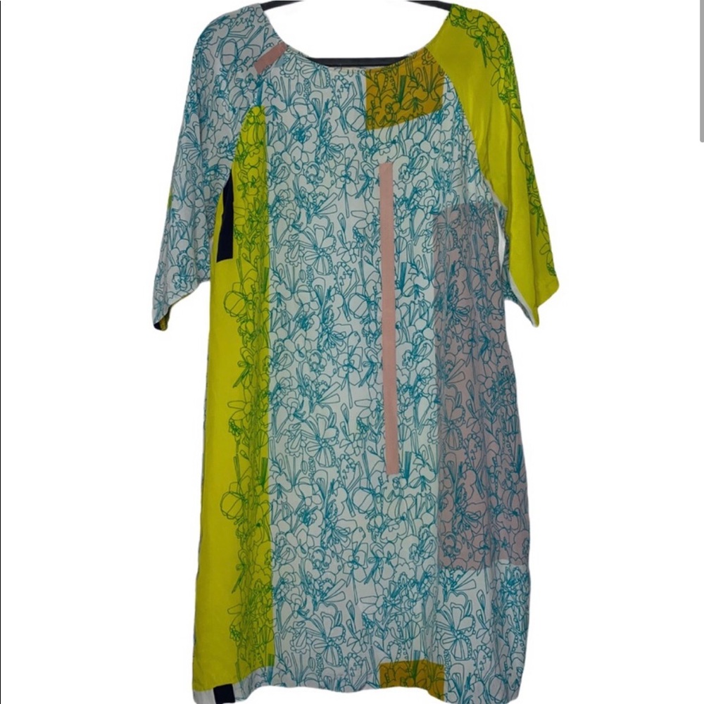 Anthropologie H by Helen bullock silk shift dress